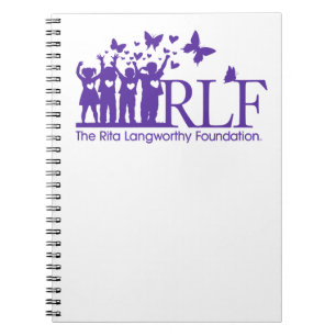 Espiral Caderno do logotipo de RLF, 80 páginas
