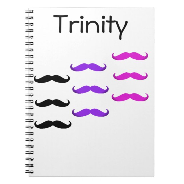 Espiral caderno do mustache'stache (Frente)