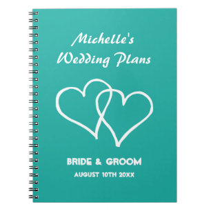 Espiral Caderno do organizador do planejador do casamento