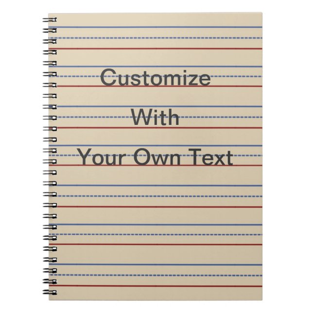 Espiral Caderno do papel da escola primária (Frente)