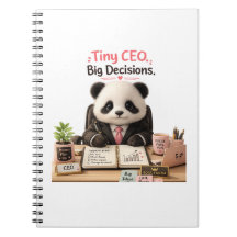 Caderno do Pequeno CEO Grandes Decisões Bebê Panda
