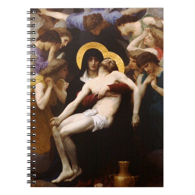 Espiral Caderno do Pieta de Bouguereau (Frente)