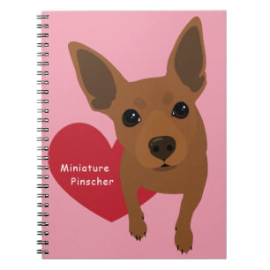 Espiral Caderno do Pinscher diminuto