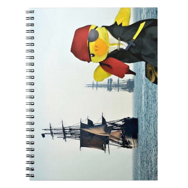 Espiral Caderno do Pirata Danny Duck (Frente)