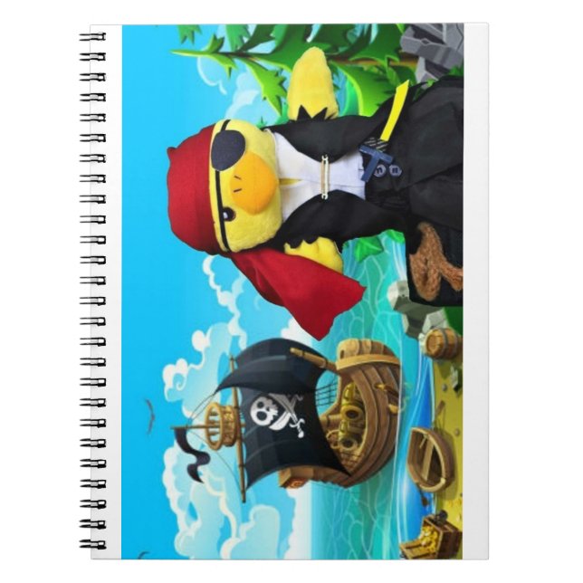 Espiral Caderno do Pirata Danny Duck (Frente)