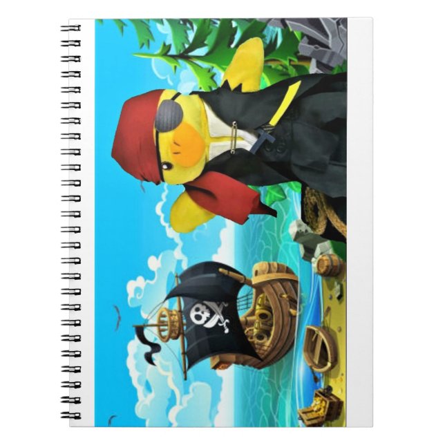 Espiral Caderno do Pirata Danny Duck (Frente)