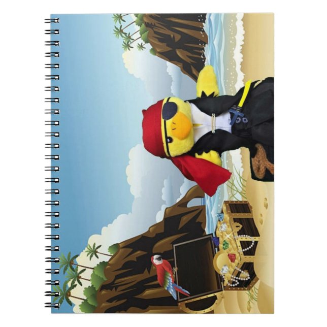 Espiral Caderno do Pirata Danny Duck (Frente)