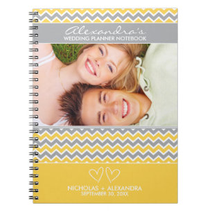 Espiral Caderno do planejador do casamento do teste padrã