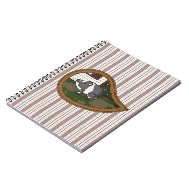 Espiral Caderno do Porco Basil (Left Side)