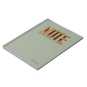 Espiral Caderno do projeto de Woodshop