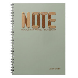 Espiral Caderno do projeto de Woodshop