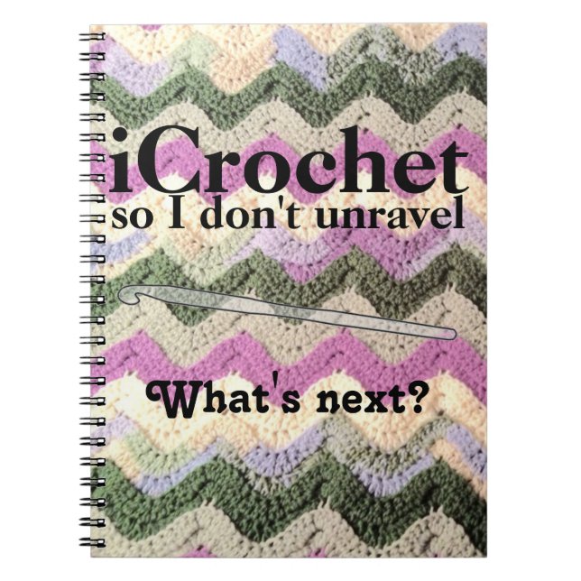 Espiral Caderno do projeto do Crochet (Frente)