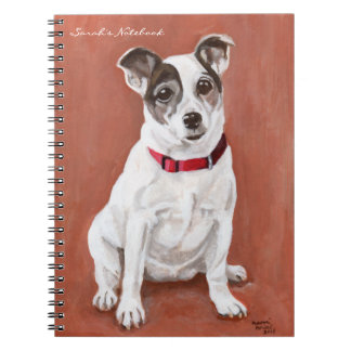 Espiral Caderno do retrato de Jack Russell Terrier