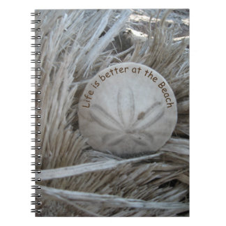 Espiral Caderno do tema da praia