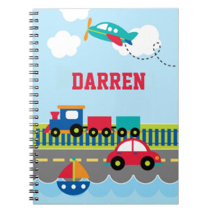 Espiral Caderno do transporte