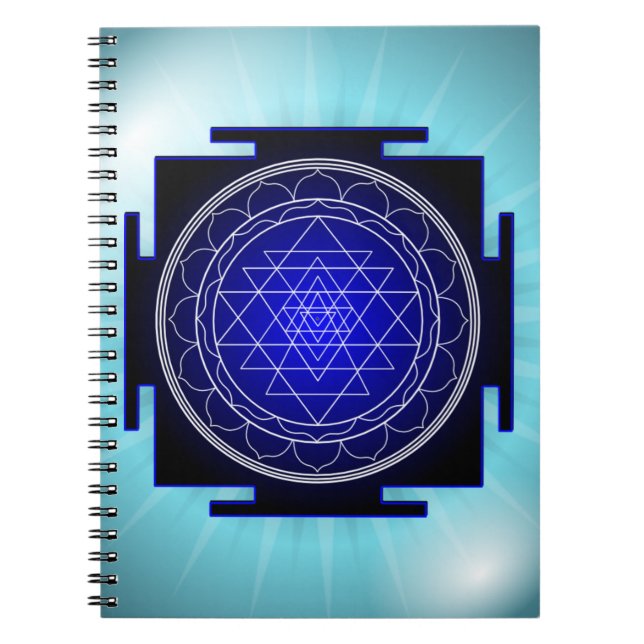 Espiral caderno do yantra do sri (Frente)
