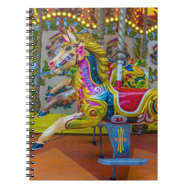 Espiral Caderno dos cavalos do carrossel (Frente)