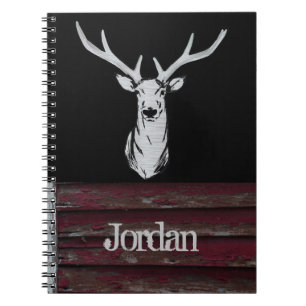 Espiral Caderno dos cervos dos homens rústicos