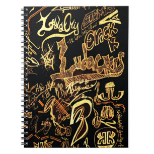 Espiral Caderno dos grafites de Hip Hop