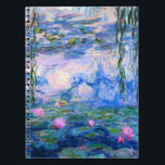 Espiral Caderno dos lírios de água de Monet<br><div class="desc">Caderno dos lírios de água de Monet. Pintura a óleo em canvas desde 1916. Monet pintou sua lagoa famosa do lírio de água obsessiva durante os anos finais de sua carreira, seleccionando a inspiração da luz do sol e seu efeito de deslocamento na água e as flores e a folha...</div>