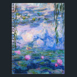 Espiral Caderno dos lírios de água de Monet<br><div class="desc">Caderno dos lírios de água de Monet. Pintura a óleo em canvas desde 1916. Monet pintou sua lagoa famosa do lírio de água obsessiva durante os anos finais de sua carreira, seleccionando a inspiração da luz do sol e seu efeito de deslocamento na água e as flores e a folha...</div>