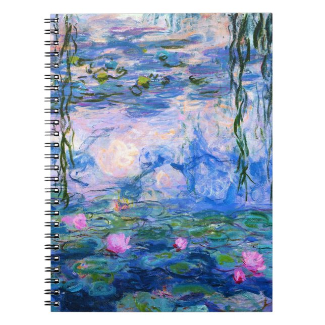 Espiral Caderno dos lírios de água de Monet (Frente)