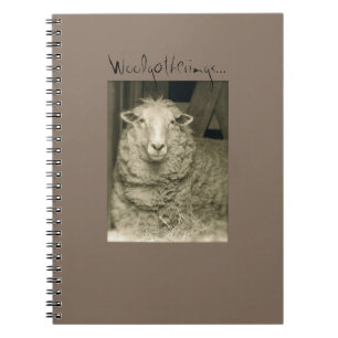 Espiral Caderno dos "Woolgatherings" da fazenda de