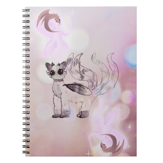 Espiral Caderno Dragão Mágico com Capa Fantástica – Ideal  (Frente)