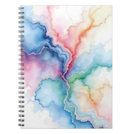 Espiral caderno efeito mármore