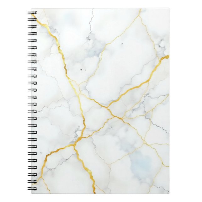 Espiral caderno efeito mármore (Frente)