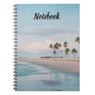 Espiral Caderno Elegante da Bela Praia do Mar