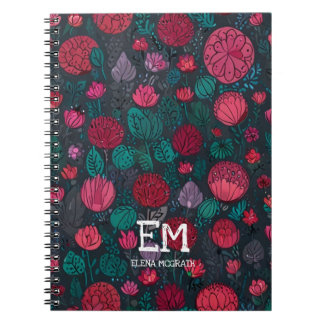 Espiral Caderno Elegante Monogramado para Ela