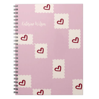 Espiral Caderno em Forma de Coração