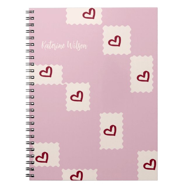 Espiral Caderno em Forma de Coração (Frente)