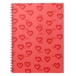 Espiral Caderno em Forma de Coração