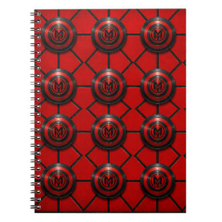 Espiral caderno emblema do munkus