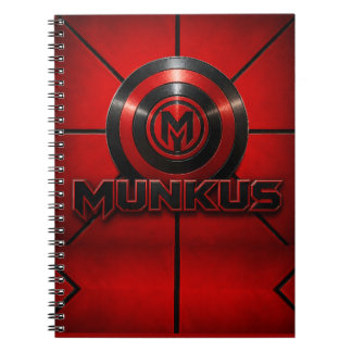 Espiral caderno emblema do munkus/ diário do emblema do mu