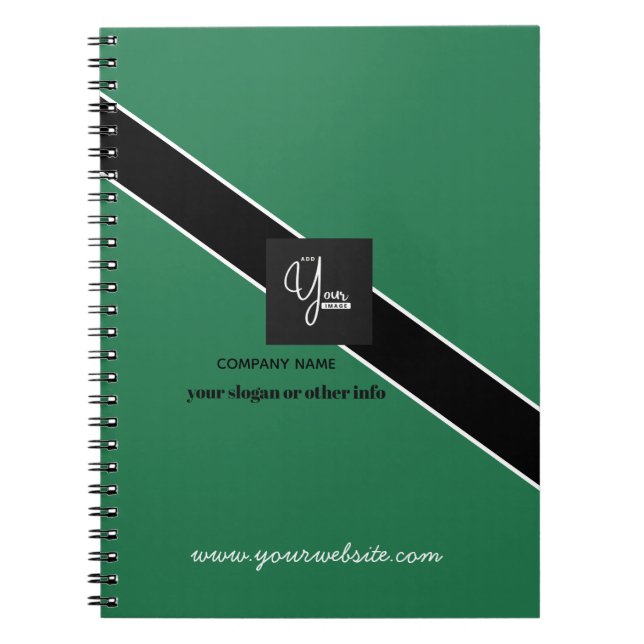 Espiral Caderno Empresarial com Logotipo Personalizado da  (Frente)