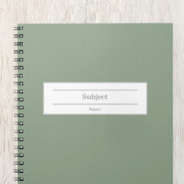 Espiral Caderno encadernado com nome personalizado e matér