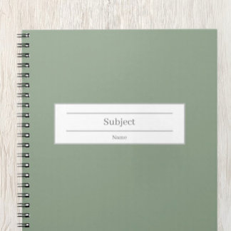Espiral Caderno encadernado com nome personalizado e matér