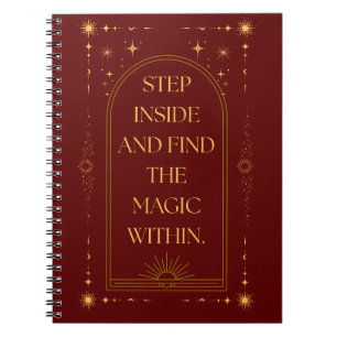 Espiral Caderno Entre e Descubra a Magia Interior