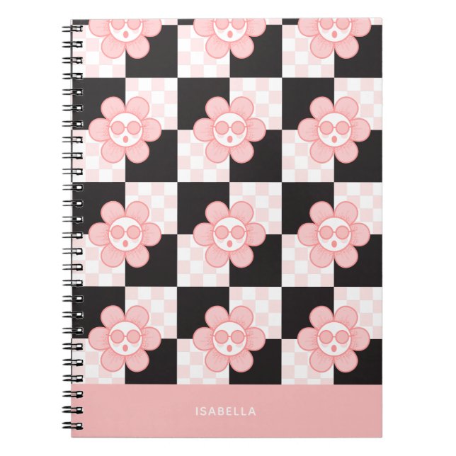 Espiral Caderno escolar da Garota Damas (Frente)