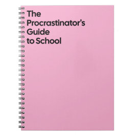 Espiral Caderno Escolar do Procrastinador