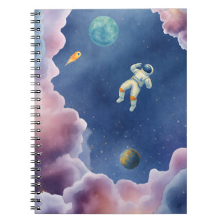 Espiral Caderno Espacial de Aquarela