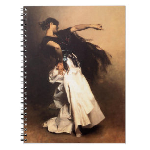 Espiral Caderno espanhol do dançarino de Sargent do canto