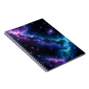 Espiral Caderno Estético da Galáxia Diário Espaço Cósmic