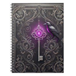 Espiral Caderno estilo gótico