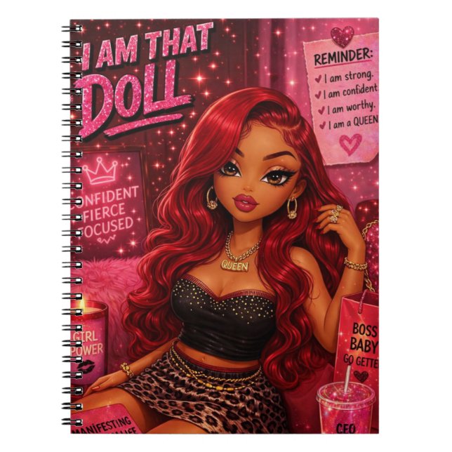 Espiral Caderno Eu Sou Aquela Boneca (Frente)