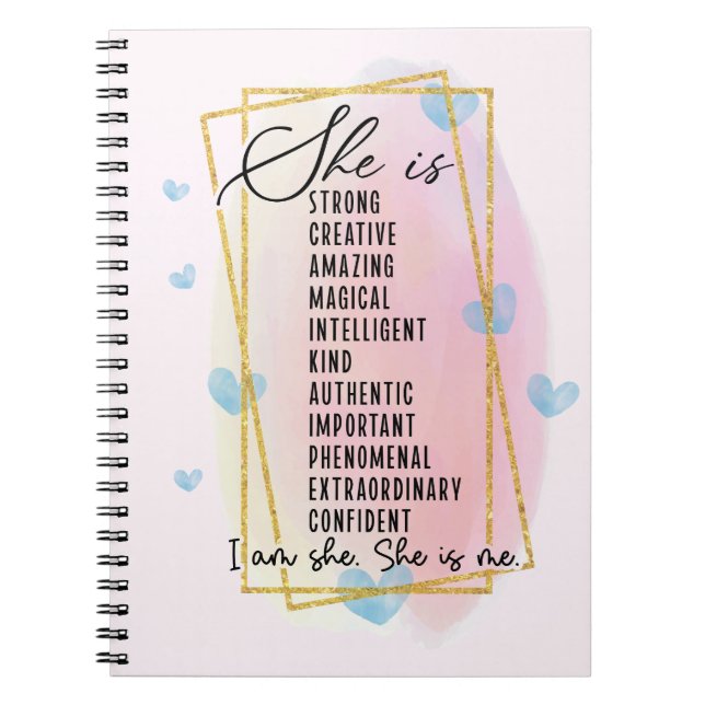Espiral Caderno Eu Sou Ela e Ela É Eu (Frente)