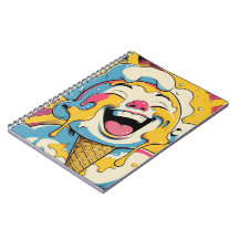 Caderno Explosão de Arte Pop de Sorvete